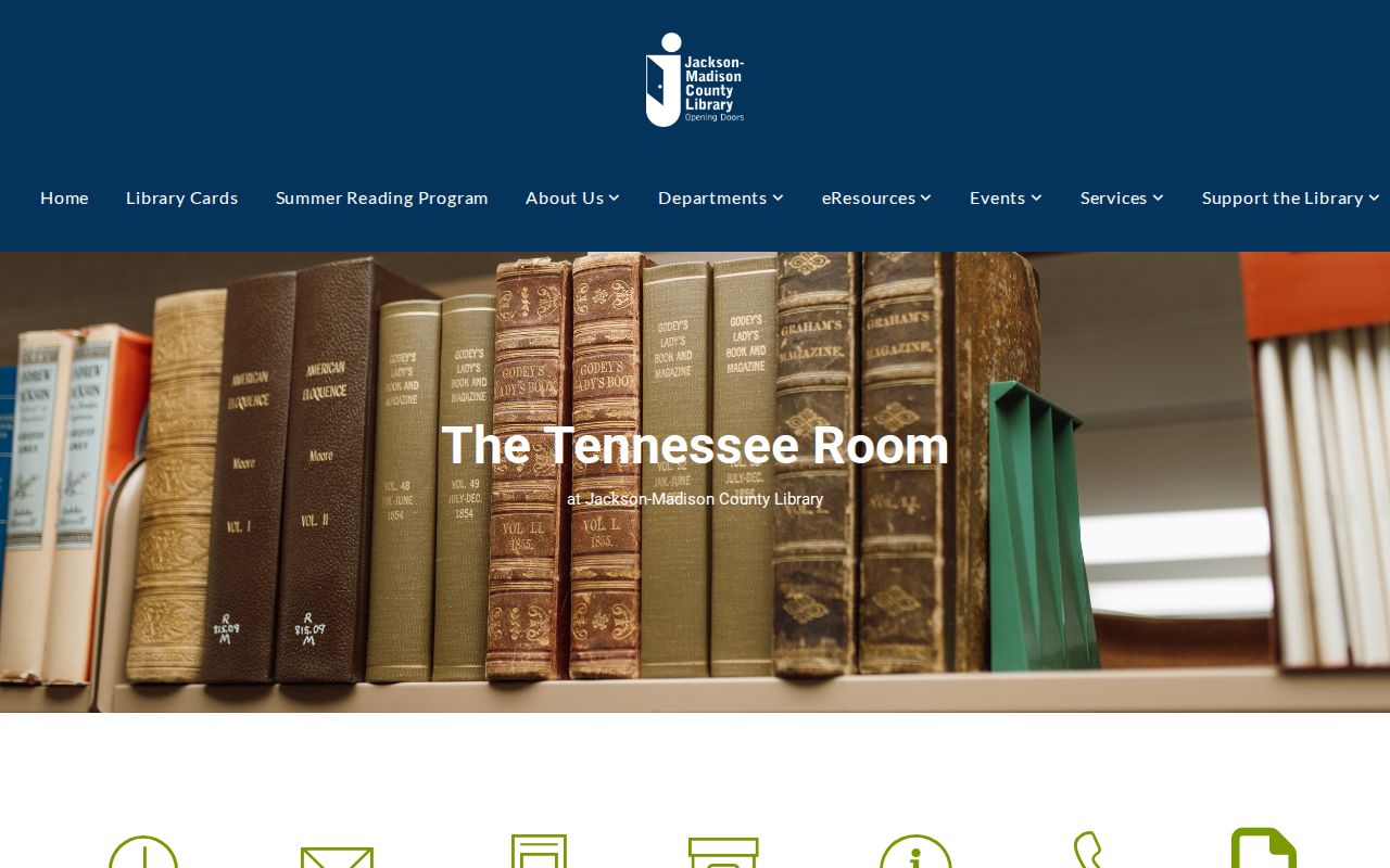 Jackson people search resources in the Tennessee Room collection